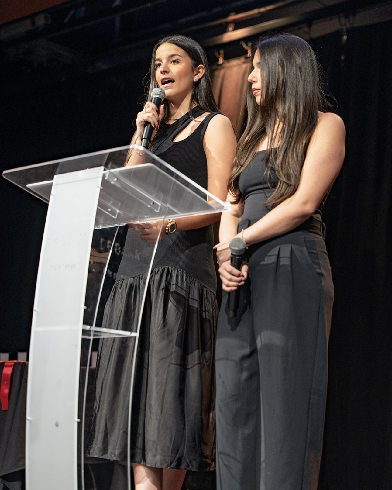 Clementina speaking at an advocacy event